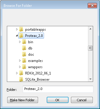 [Image: Proteax home directory contents.]